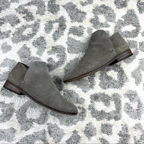Frye Shoes - Frye Gray Suede Elyssa leather Shootie Bootie sz 9